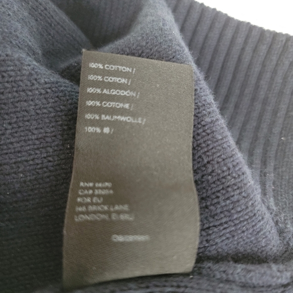 By Anthropologie Semi Crop Sweater Sz S Crewneck Balloon Sleeve Key Hole Back - Picture 6 of 6